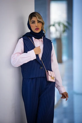 جلیقه و شلوار دیپلمات نیلماه