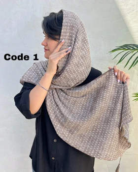 شال پلیسه طرحدار وارداتی 4094