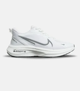 کفش کتانی مردانه طوسی سفید NIKE zoom x