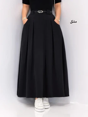 6690-دامن سیلک لئو