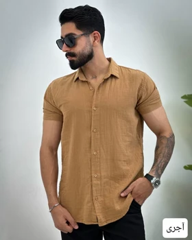 پیراهن مردانه ساده دبل فیس_کد4415