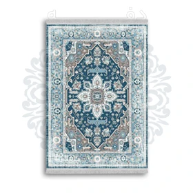 *جدید* فرشینه از جنس پارچه شانل مخمل ترک طرح فانتزی برند دفه کد 1822
