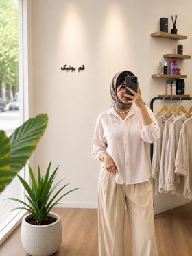 شومیز لینن دیپلمات_4362