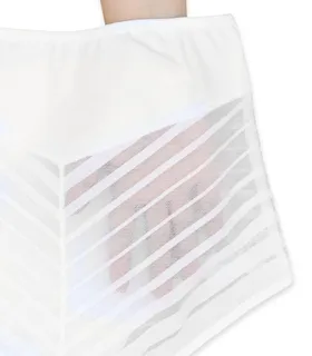 شورت زنانه گنی فاق بلند میکروفایبر و دانتل Neev نیو کد Stellah 5204 سفید White
