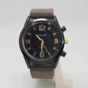 ساعت مچی مردانه والار Walar WG0239 با موتور کوارتز و عقربه‌های شبنما (طوسی)
