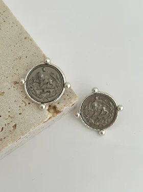 گوشواره سکه دو ریالی