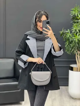 پالتو یقه چهارخونه