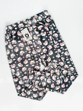 شلوار مخمل استیکردار ابر و قلب