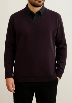 پلیور دورس مردانه یقه دار بردیا 1