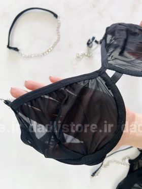 ست شورت و سوتین فانتزی زنجیر دار