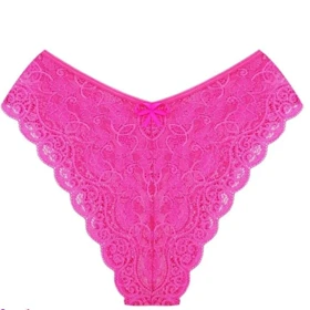 ست شورت و نیم‌تنه زنانه گیپور رنگ صورتی