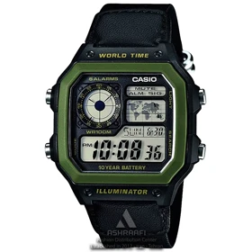 ساعت کاسیو مردانه دیجیتالی Casio AE-1200WHB-1BV