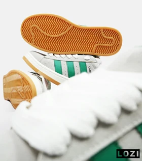 کفش کتانی مردانه طوسی سبز ADIDAS Campus