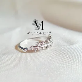 انگشتر مینیمال دخترانه جذاب در رنگ سیلور طرح Elegant ولنتاین در 4طرح جذاب