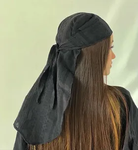 دورگ سربند مشکی زنانه دخترانه اسپرت/ خود طرح