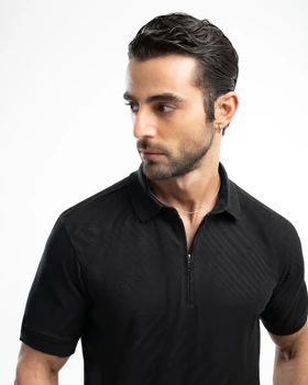 پولوشرت مردانه نیم زیپ کد 300/53