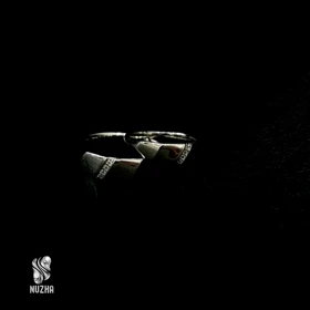 حلقه ست نقره زنانه ومردانه کدhs1009