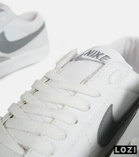 کفش نایک مردانه و زنانه سفید طوسی Nike Blazer Low 77