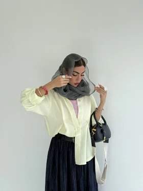 شومیز کرپ حبابی