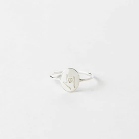 انگشتر نقره حکاکی "کالکشن حرکات دست" کد 0110