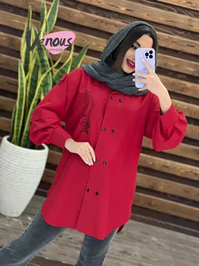 مانتو الیزه طرح دار
