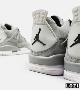 کتانی ساق‌دار مردانه طوسی Nike air jordan 4