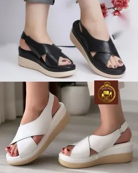 صندل لژدار کاملا طبی رکابدار زنانه تابستانی مدل هدیه