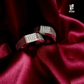 حلقه ست نقره زنانه ومردانه کدhsn1059