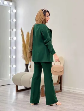 ست مانتو و شلوار دو دکمه بارانا