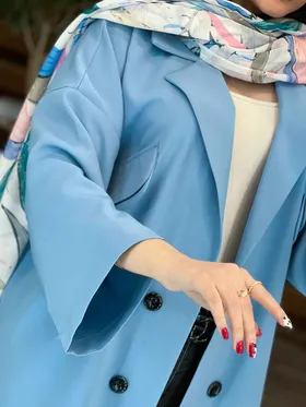 مانتو مازراتی چهاردکمه جیب نما