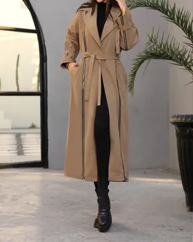 بارانی آستر دار بلند کد 265