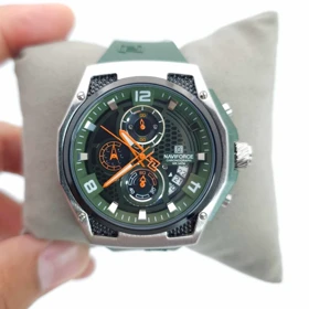 ساعت مچی مردانه نیوی فورس Naviforce NF8051 با بند رابر و 3 موتور فعال کرنوگراف