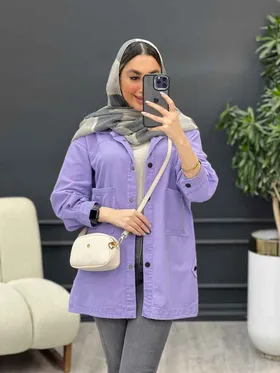 مانتو کتان بغل سه دکمه سوین