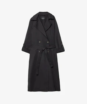 ترنچ کت مشکی Stradivarius 221