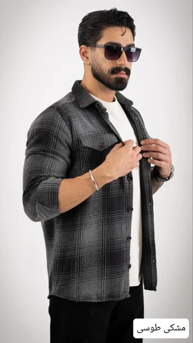 پیراهن مردانه پشمی کیارش_کد4639