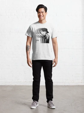 تیشرت لانگ 2PAC طرح Repeat Classic T-Shirt