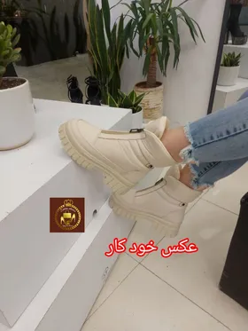 نیم بوت کاپشنی زنانه لژدار miu miu