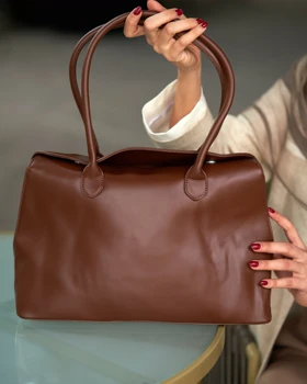 کیف رودوشی چرم پاکتی 50140 (قهوه ای)