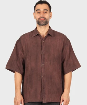 پیراهن باکسی مردانه آستین کوتاه 2683