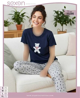 تیشرت وشلوار سایز نرمال sexen کد 13286