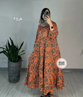 پیراهن طرحدار مزونی48