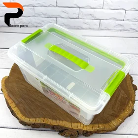 باکس مستطیل 5 لیتری با مخزن یخ دسته دار لیمون