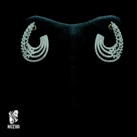 گوشواره جواهری نقره