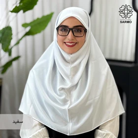 مقنعه ساده (سفید)