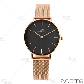 ساعت دنیل ولینگتون زنانه حصیری رزگلد 102468