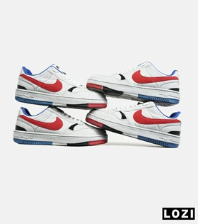 کفش کتانی بزرگ پا مشکی سفید آبی قرمز نایک Nike Gama Force Sail