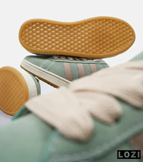 کفش کتانی مردانه و زنانه سبز کرم ADIDAS Campus