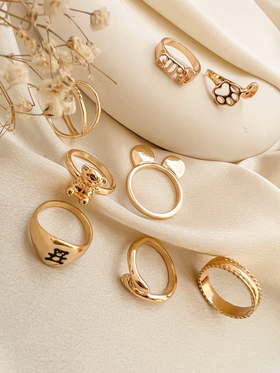 انگشتر پکی تدی و ردپا ring pack teddy