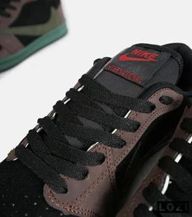 کفش کتانی مردانه قهوه ای مشکی سبز NIKE travis scott