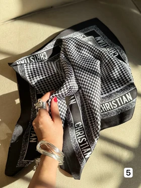 مینی اسکارف ساتن وارداتی طرحبندی کد 400